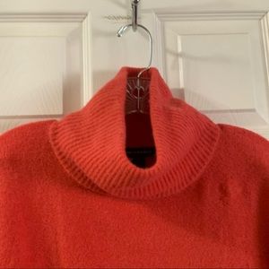 NWOT Something Navy Red Mum Turtleneck Sweater M